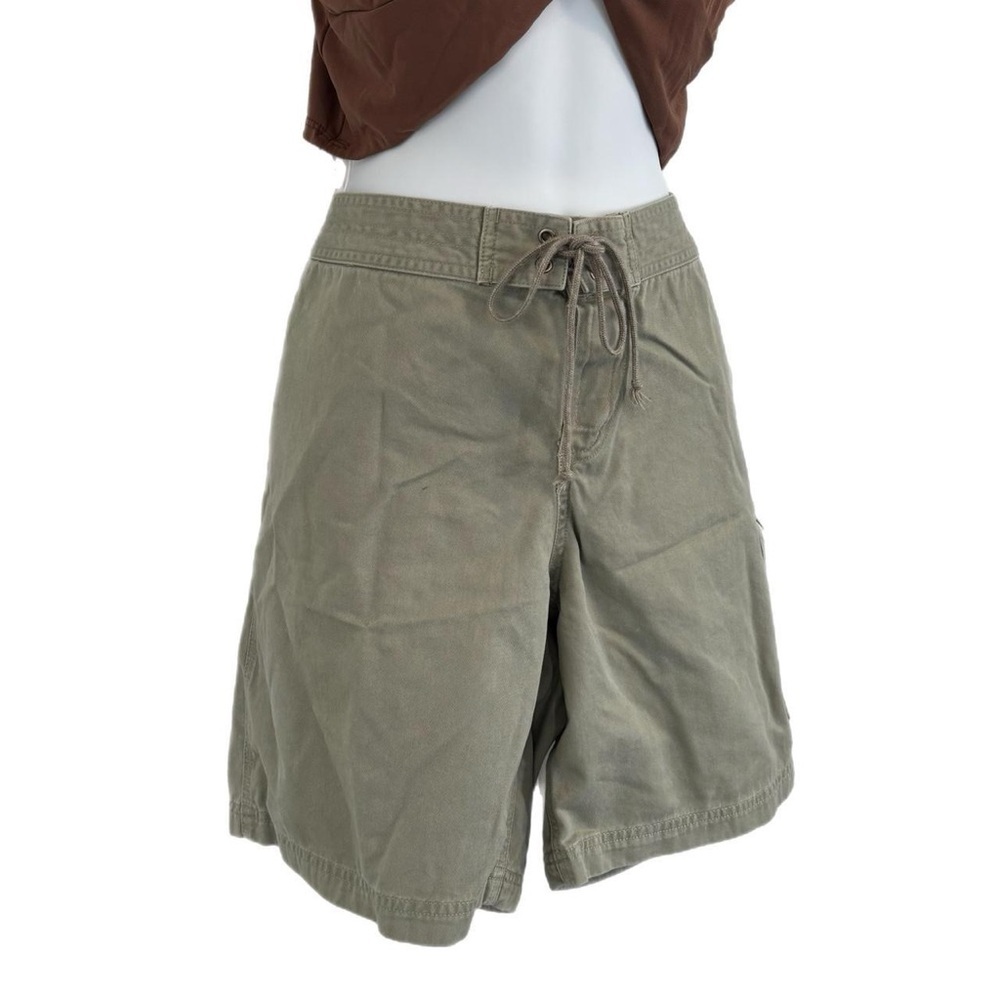 Olive Green Casual Shorts